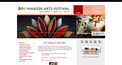 Desktop Screenshot of marionartsfestival.com