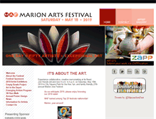 Tablet Screenshot of marionartsfestival.com